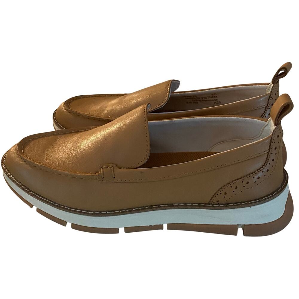 Cole Haan "Rella Venetian" Women's Zerogrand Leather Loafer, 8C, Tan, Slip-On